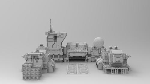 WoWBuildings Outpost Amongst The Stars 3d stl
