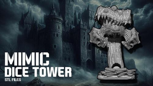 MIMIC V4 DICE TOWER - STL FILES - 3D PRINTABLE