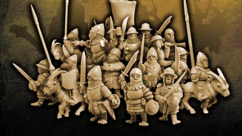 The Halfmen Army - pugnacious Halflings in 28mm