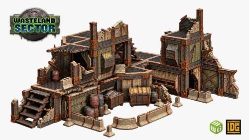 Wasteland Sector: Modular 3D Printable Sci-Fi Terrain