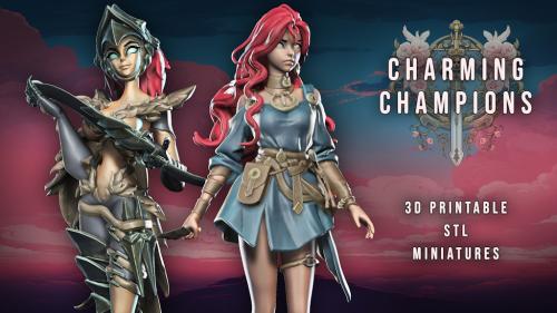 Charming Champions - STL miniatures for 3D printing