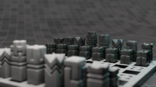 Make 100 : Neobrutal Chessmen