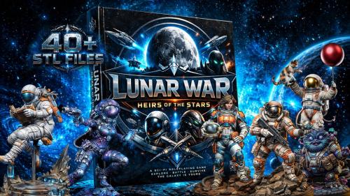 Lunar War - Heirs of the Stars Miniatures - STL Files for 3D