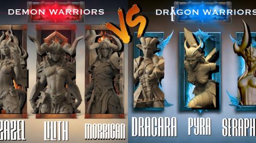 DRAGON WOMAN Vs DEMON WOMAN