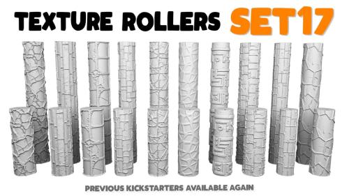 Texture Rollers Nr.17 - STL files for 3D printing