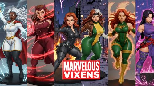 💥 Marvelous Vixens – SFW & NSFW STL Heroines Collection 💥