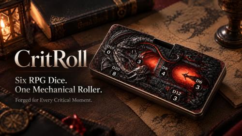 CritRoll: A 6-in-1 Mechanical Dice Roller