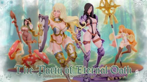 The Party of Eternal Oath - Pre/Unsup 32/75MM STL Files