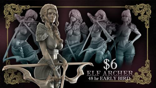 Elf Archer: Elaria - Printable STL Miniatures