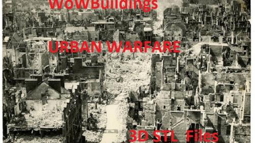 WOW Urban Warfare 3D printable STL files for World War 2